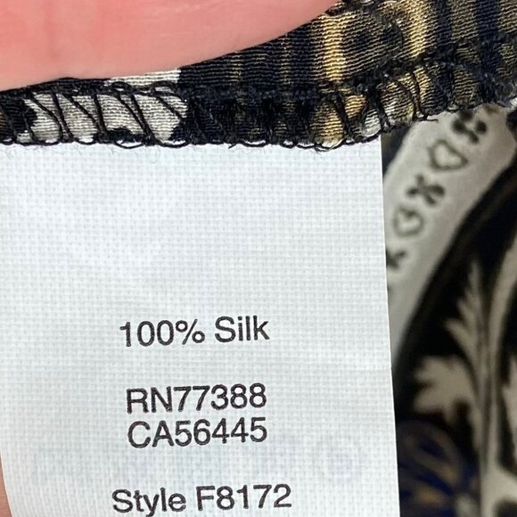 Madewell 100% Silk Gardenhouse Off Shoulder Top Size XS Bohemian Print Floral - Picture 8 of 11